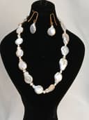 گردنبند مروارید پرورشی باروک سکه ایی