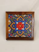 زیر لیوانی چوب و کاشی