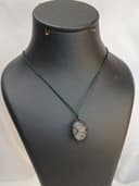 مکرومه فنسی بافت با سنگ فلورین رنگین کمانی