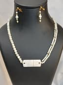 گردنبند صدفی با پلاک صدفی