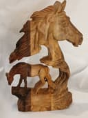 مجسمه دکوراتیو چوبی اسب