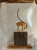 مجسمه چوبی دکوراتیو گوزن