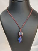 مکرومه فنسی بافت با سنگ لاجورد